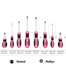 Apollo Tools 8 Pink Essential Screwdriver Set DT5018P