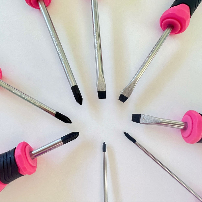 Apollo Tools 8 Pink Essential Screwdriver Set DT5018P, photo 5 of 11