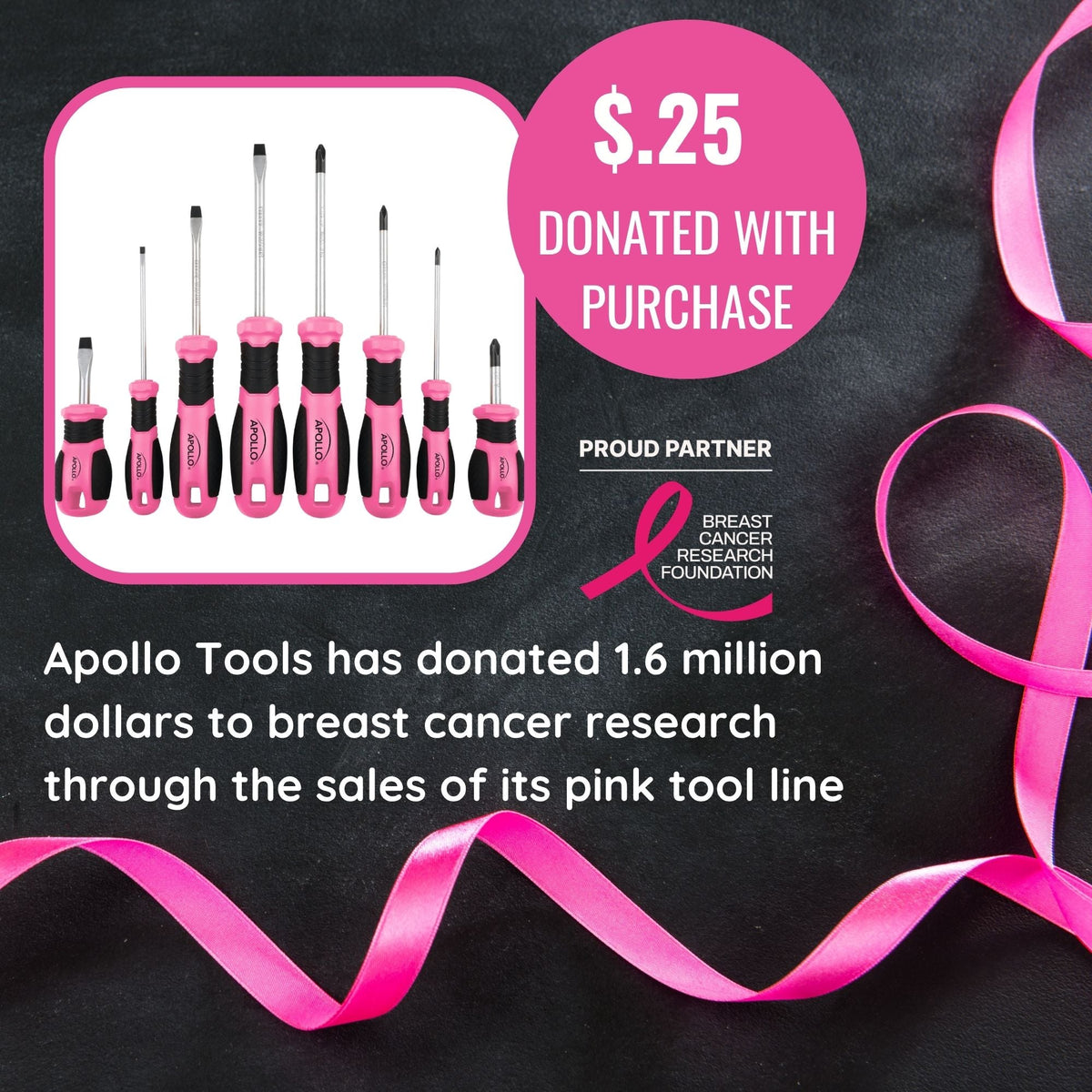 Apollo Tools 8 Pink Essential Screwdriver Set DT5018P, photo 11 of 11