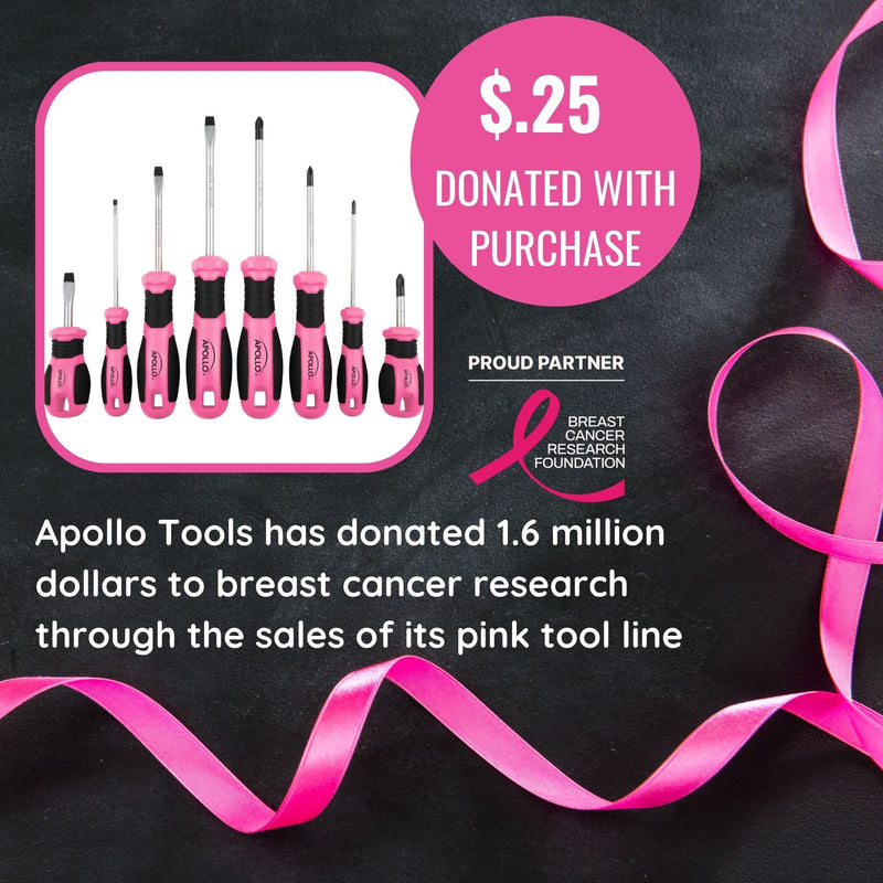 Apollo Tools 8 Pink Essential Screwdriver Set DT5018P, photo 11 of 11