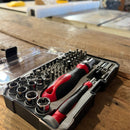 55 Piece Metric Tool Set with Ratcheting Bit Driver, Precision Bit Driver and Bit Assortment - DT5024