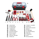 Red 170 Piece Household Tool Kit with New and Improved Tool Box - DT7103
