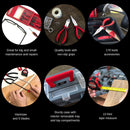 Red 170 Piece Household Tool Kit with New and Improved Tool Box - DT7103