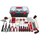Red 170 Piece Household Tool Kit with New and Improved Tool Box - DT7103