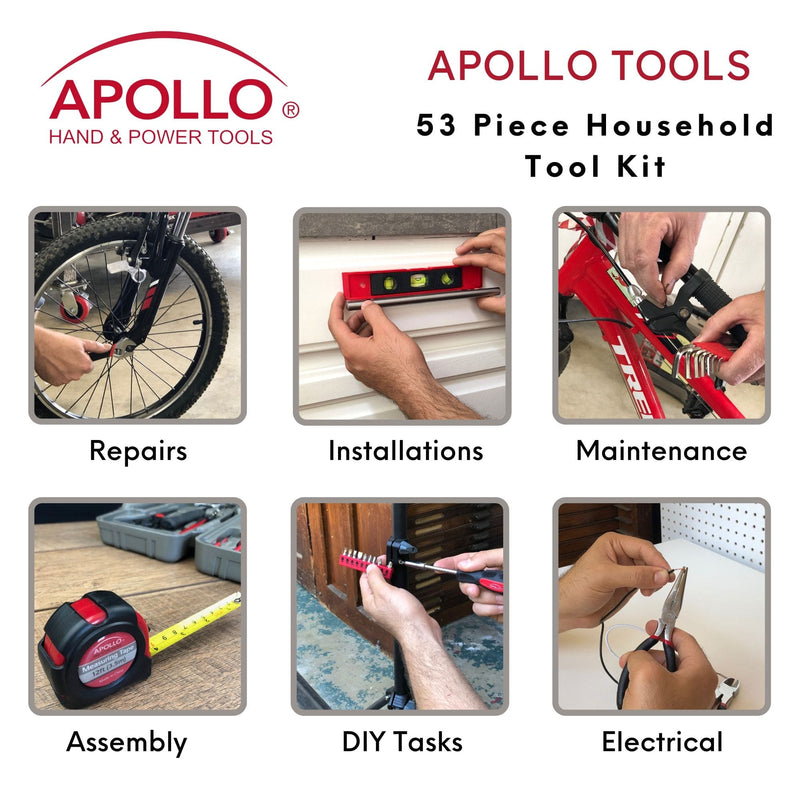 53 Piece Household Tool Kit - DT9408, detail