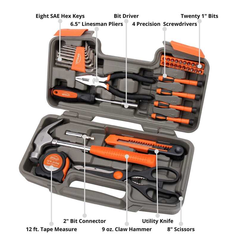 39 Piece General Tool Kit - DT9706OR, photo 5 of 17
