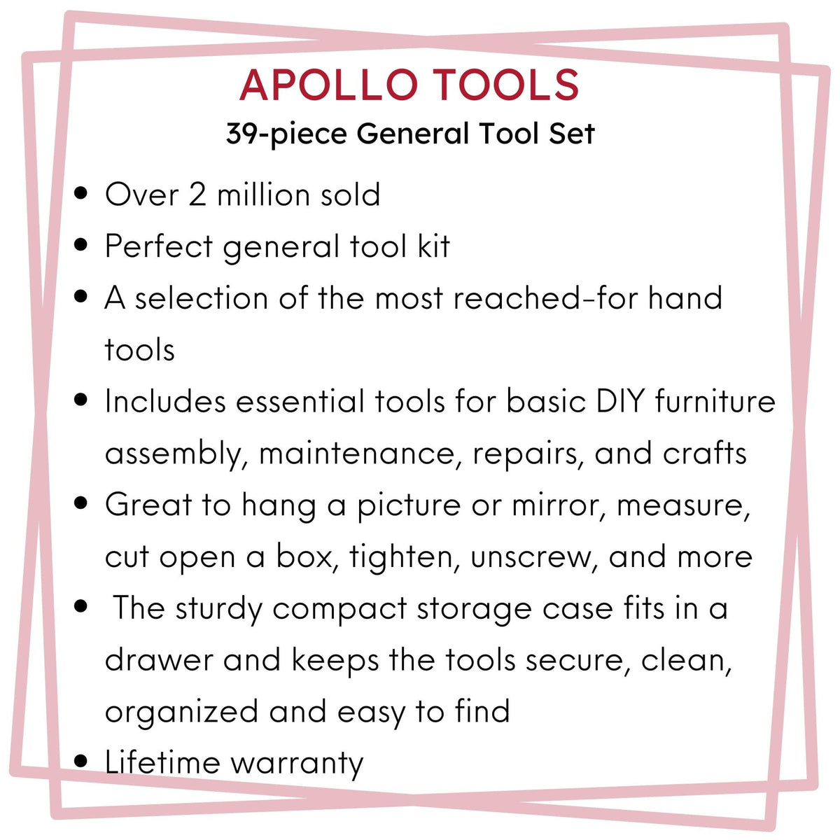 39 Piece General Tool Set - DT9706, photo 7 of 15