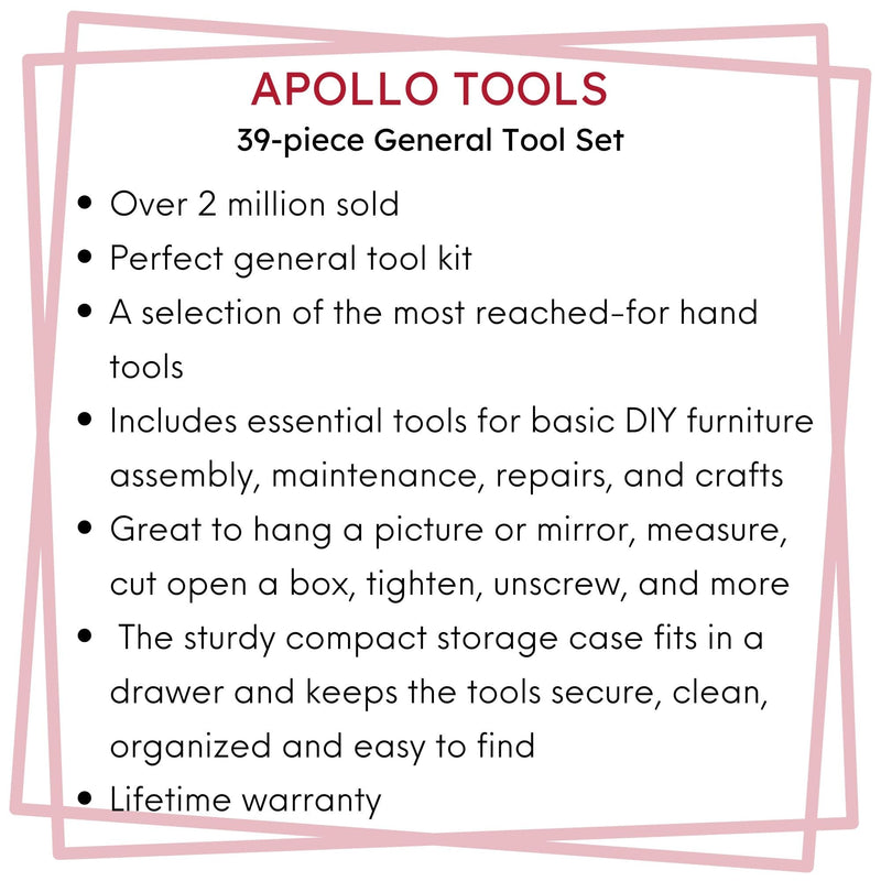 39 Piece General Tool Set - DT9706, photo 7 of 15