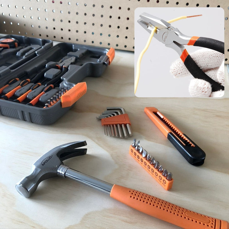 39 Piece General Tool Kit - DT9706OR, installed in a room