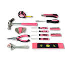 Apollo Tools New and Improved 39 Piece General Pink Tool Set in Storage Case for DIY Everyday Home Maintenance and Repairs- DT9711P