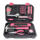 Apollo Tools New and Improved 39 Piece General Pink Tool Set in Storage Case for DIY Everyday Home Maintenance and Repairs- DT9711P