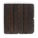 Ebony Straight Wood Deck Tiles