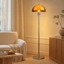 Modern Amber Acrylic Floor Lamp with 3 Color Temperatures by EP Designlab LLC