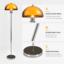 Modern Amber Acrylic Floor Lamp with 3 Color Temperatures by EP Designlab LLC