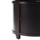 Aluminum 44-in Round Propane Fire Table with Beads, Covers and Lid