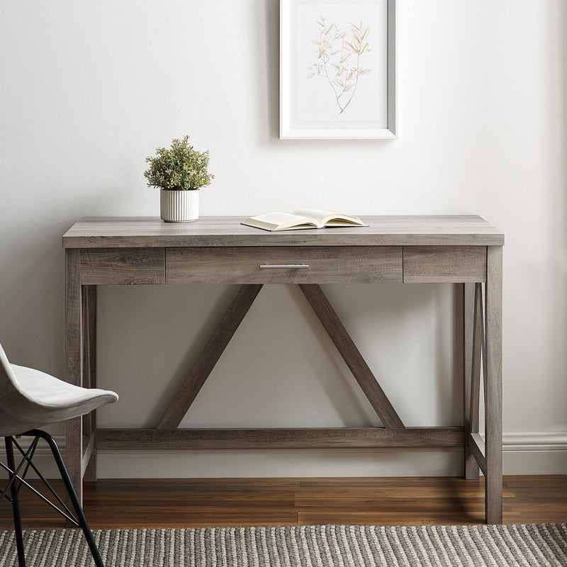 A-Frame Rustic Desk Console Table