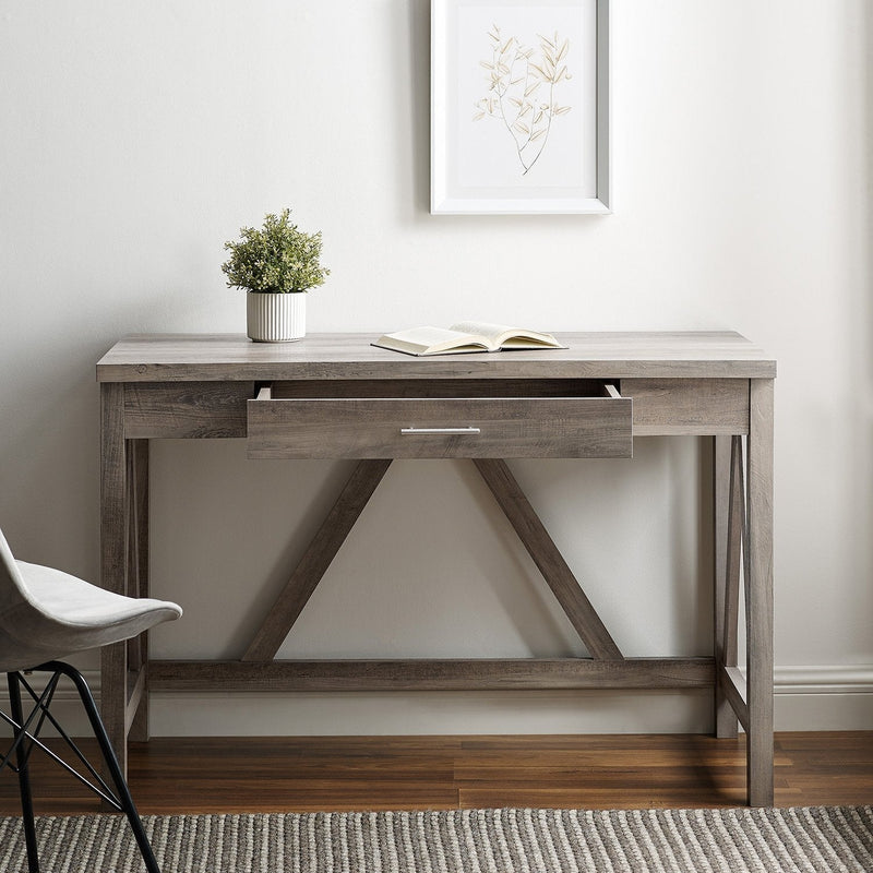 A-Frame Rustic Desk Console Table