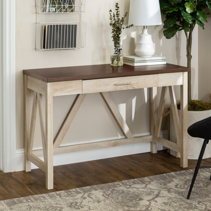 A-Frame Rustic Desk Console Table