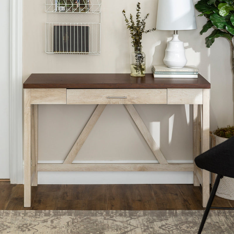 A-Frame Rustic Desk Console Table