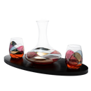 The Wine Savant Artisanal Hand Painted Renaissance Romantic Stained Glass Windows, Artisanal Hand Painted Glassware Gift Idea for Her/Him, Birthday, Housewarming, Gifts