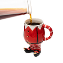 Hand Painted Santas Elf Mug By Premium Barware Gift Elegant Drinkware Collection by The Wine Savant