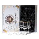 The Wine Savant Crystal Set of 6 Grappa Glasses 3oz Post Dinner Drinks, Italian Tulip Shape, Tasting Glasses, Perfect For Nosing and Sipping, Glasses for Absinthe, Aperol, Sherry, Aperitif, Scotch