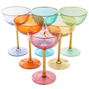 Vintage Art Deco Coupe for Champagne | Set of 6 | 7 oz