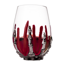 Bloody Skeleton Hand Wine Glass Set Of 2 By 16OZ Skeleton Glasses 5 H Goth Gifts Ske by The Wine Savant