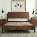 Bifrost Solid Wood Bed Frame With Headboard by Megsu