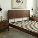 Bifrost Solid Wood Bed Frame With Headboard by Megsu