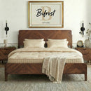 Bifrost Solid Wood Bed Frame With Headboard by Megsu
