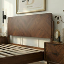 Bifrost Solid Wood Bed Frame With Headboard by Megsu