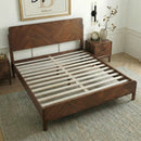 Bifrost Solid Wood Bed Frame With Headboard by Megsu