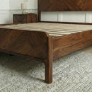 Bifrost Solid Wood Bed Frame With Headboard by Megsu