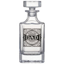 Gift for Dad Whiskey Decanter Gift Set | 730mL Decanter 2 Whiskey Glass