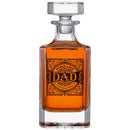Gift for Dad Whiskey Decanter Gift Set | 730mL Decanter 2 Whiskey Glass