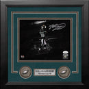 Dallas Goedert Touchdown Philadelphia Eagles Autographed 8" x 10" Framed Blackout Football Photo by Dynasty Sports & Framing