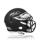 Dallas Goedert Philadelphia Eagles Autographed Alternate Black Speed Mini-Helmet by Dynasty Sports & Framing