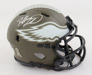 Dallas Goedert Philadelphia Eagles Autographed Salute to Service Speed Mini Helmet by Dynasty Sports & Framing