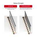 DALLAS Straight Modular Staircase Kit