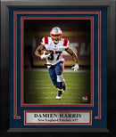 Damien Harris Blackout Action New England Patriots 8" x 10" Framed Football Photo by Dynasty Sports & Framing