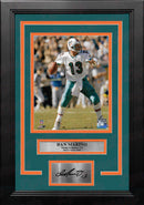 Dan Marino in Action Miami Dolphins 8" x 10" Framed Football Photo with Engraved Autograph by Dynasty Sports & Framing