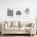 Black and White Matisse Art Set of 3 Posters by Wall Art Set