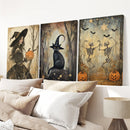 Witchy Halloween Fall Decor Modern Wall Art Print by Wall Art Set