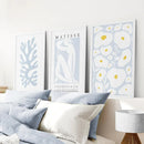 Danish Henri Matisse Inspired Set of 3 Prints. Pastel Tones by Wall Art Set