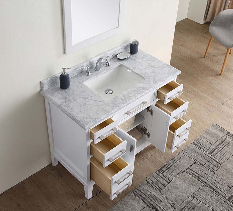 Danny 42" Bathroom Vanity White