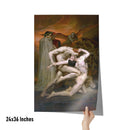 "Dante and Virgil in Hell" by William-Adolphe Bouguereau Matte Poster