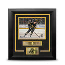 Danton Heinen in Action Boston Bruins 8" x 10" Framed Hockey Photo with Engraved Autograph by Dynasty Sports & Framing