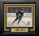 Danton Heinen in Action Boston Bruins 8" x 10" Framed Hockey Photo by Dynasty Sports & Framing
