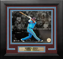 Darick Hall First MLB Home Run Philadelphia Phillies 8" x 10" Framed Blackout Baseball Photo by Dynasty Sports & Framing